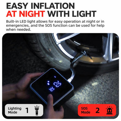 19mm Cylinder Multi-function Car Air Pump, 716 with DC Cable, 717 with 6000mAh, 718 with 6000mAh + DC Cable