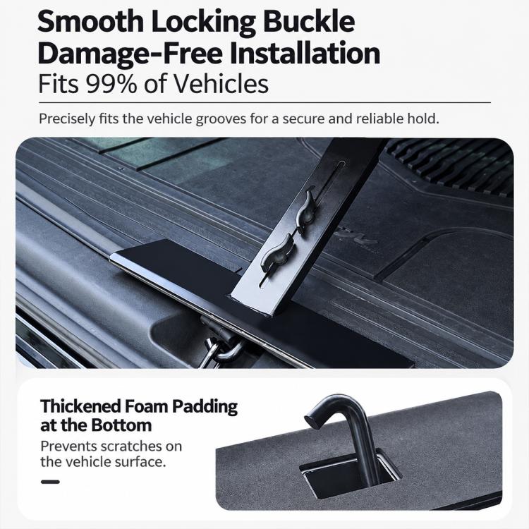 Car Trunk Table Board Portable Wooden Carbon Fiber Texture Folding Camping Table for Vehicle Tailgate, Outdoor Picnic and BBQ