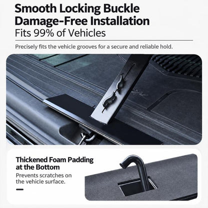 Car Trunk Table Board Portable Wooden Carbon Fiber Texture Folding Camping Table for Vehicle Tailgate, Outdoor Picnic and BBQ
