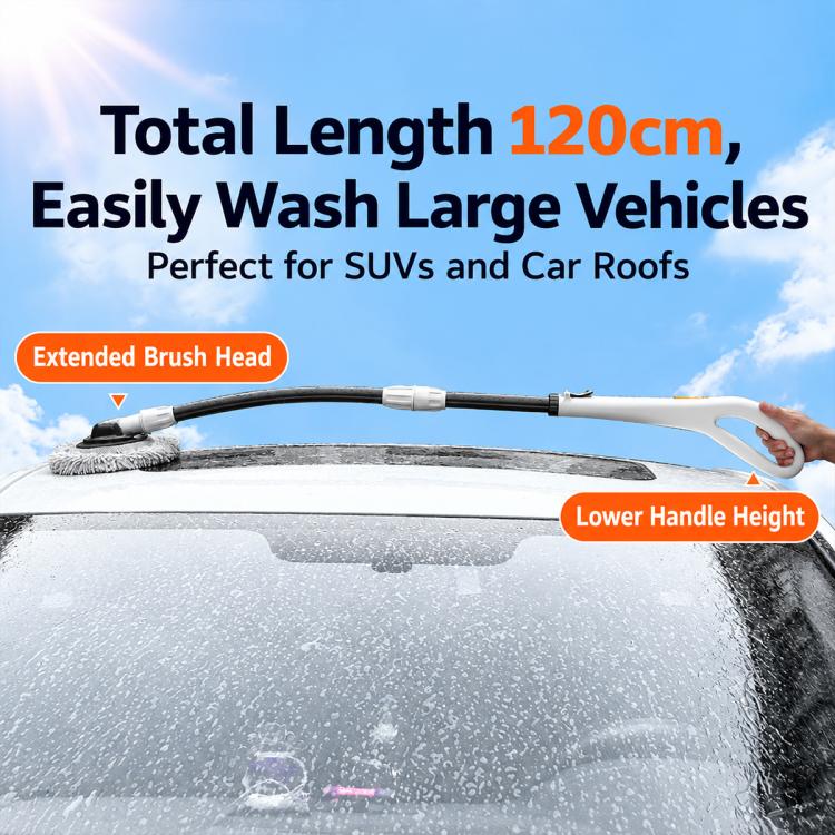 Adjustable Aluminum Pole Handle Floor Mop, Large Handle Mop, Black White Mop Heads, Large Handle Mop with Mop Head