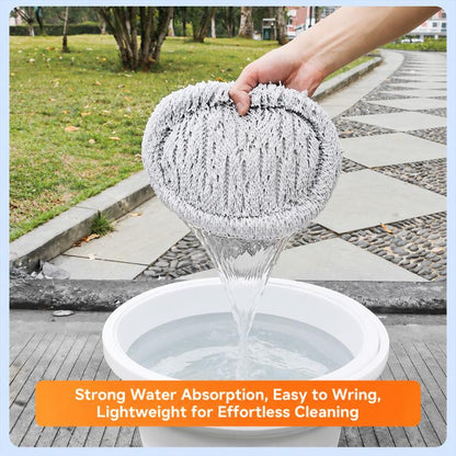 Adjustable Aluminum Pole Handle Floor Mop, Large Handle Mop, Black White Mop Heads, Large Handle Mop with Mop Head