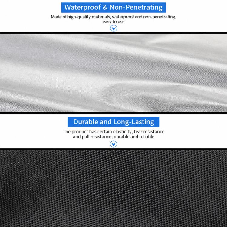 210T Silver Coated Fabric Magnetic Car Snow Shield Windshield Cover