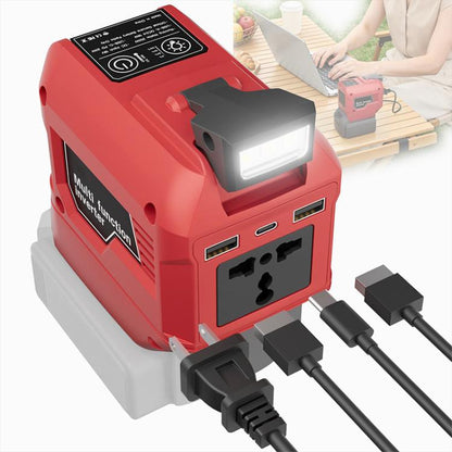 M7200 110V 250W Portable Power Inverter, Multifunctional Battery Powered Inverter, 110V