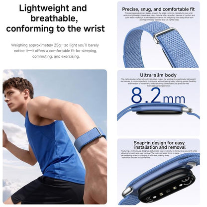 HK13 Screenless Smart Bracelet Fitness Band, QWatch Pro, Heart Rate, Blood Oxygen Monitoring