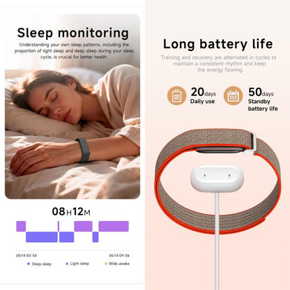 HK13 Screenless Smart Bracelet Fitness Band, QWatch Pro, Heart Rate, Blood Oxygen Monitoring