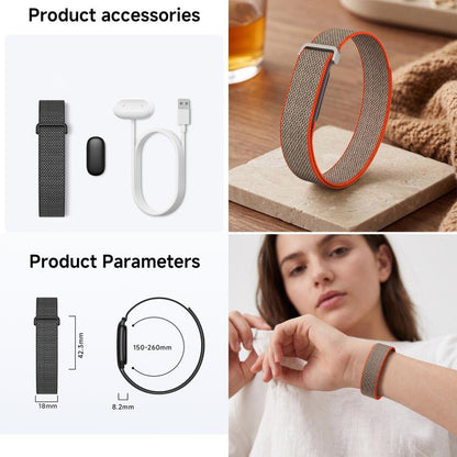 HK13 Screenless Smart Bracelet Fitness Band, QWatch Pro, Heart Rate, Blood Oxygen Monitoring