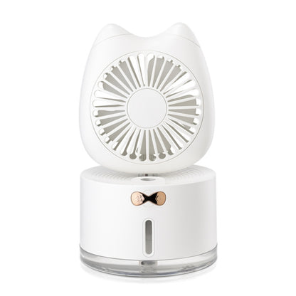 BD-MM1 Cat Shape Household Desktop Rechargeable Spray Humidifier Fan