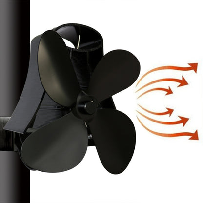 YL-105 4-Blade Aluminum Heat Powered Fireplace Stove Fan, YL-105 (Gold), YL-105 (Rose Red), YL-105 (Silver), YL-105(White), YL-105 (Black), YL-105 (Bronze), YL-105 (Grey)
