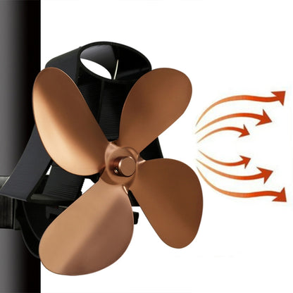 YL-105 4-Blade Aluminum Heat Powered Fireplace Stove Fan, YL-105 (Gold), YL-105 (Rose Red), YL-105 (Silver), YL-105(White), YL-105 (Black), YL-105 (Bronze), YL-105 (Grey)