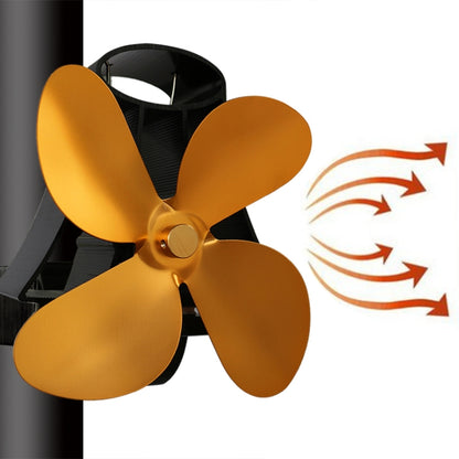 YL-105 4-Blade Aluminum Heat Powered Fireplace Stove Fan, YL-105 (Gold), YL-105 (Rose Red), YL-105 (Silver), YL-105(White), YL-105 (Black), YL-105 (Bronze), YL-105 (Grey)
