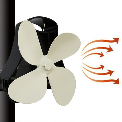 YL-105 4-Blade Aluminum Heat Powered Fireplace Stove Fan, YL-105 (Gold), YL-105 (Rose Red), YL-105 (Silver), YL-105(White), YL-105 (Black), YL-105 (Bronze), YL-105 (Grey)