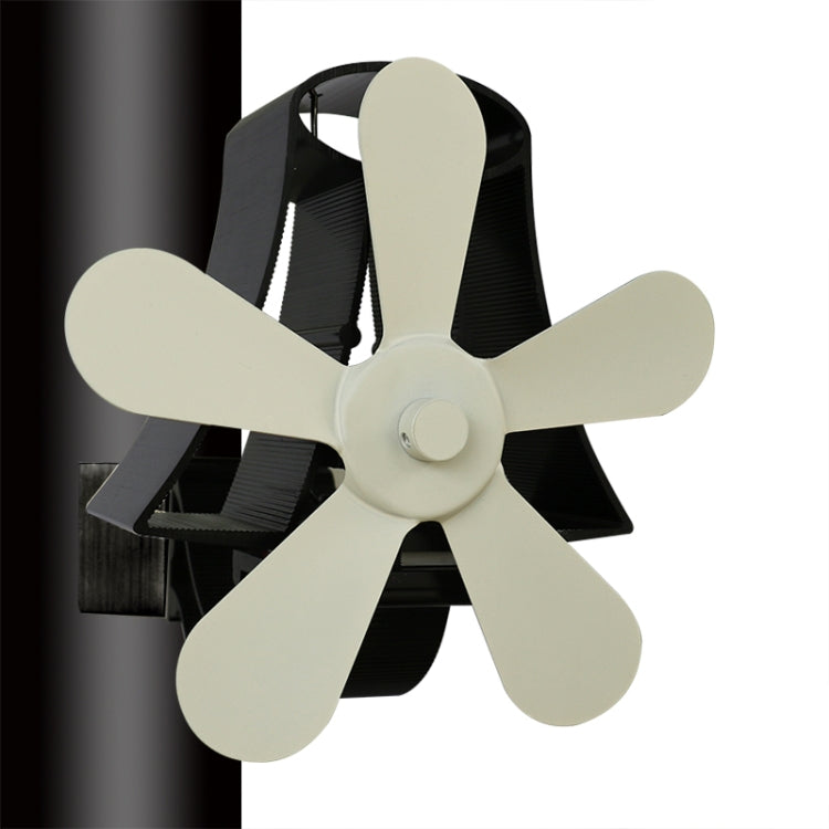 YL-106 5-Blade High Temperature Aluminum Heat Powered Fireplace Stove Fan, YL-106 (Silver), YL-106 (White), YL-106 (Black), YL-106 (Bronze), YL-106 (Grey), YL-106 (Gold), YL-106 (Rose Red)