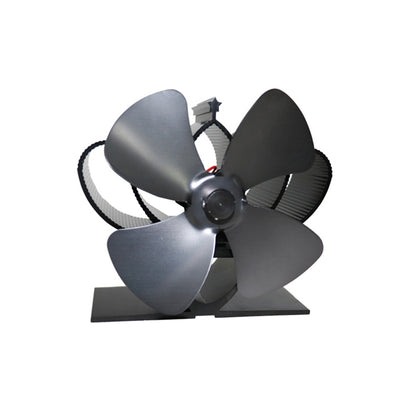 YL201 4-Blade High Temperature Metal Heat Powered Fireplace Stove Fan, YL201 (Bronze), YL201 (Grey), YL201 (Gold), YL201 (Rose Red), YL201 (Silver), YL201 (Black)
