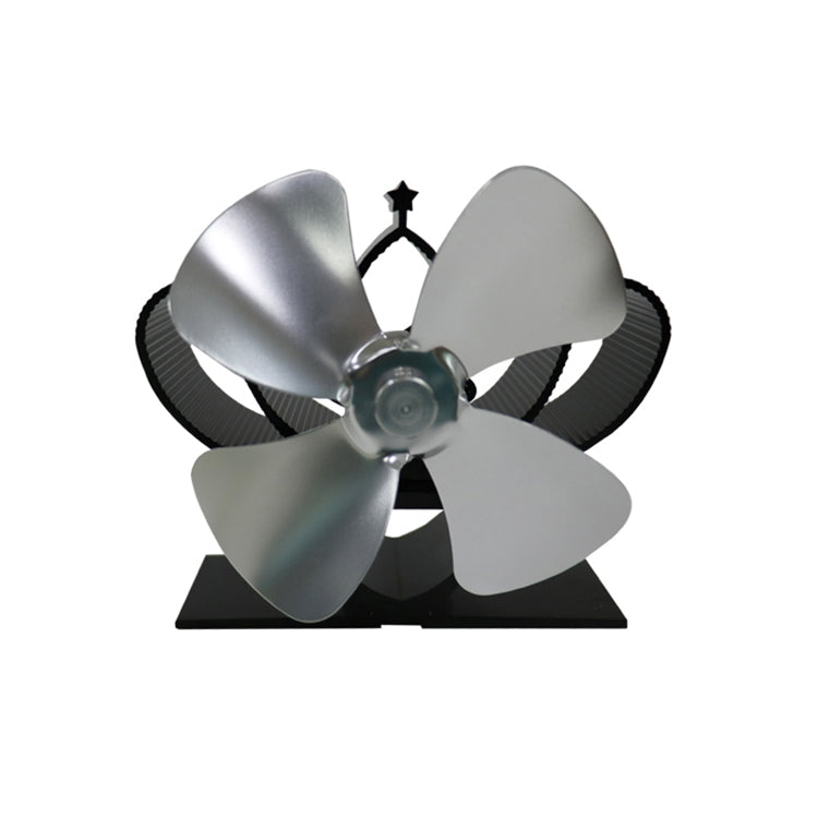 YL201 4-Blade High Temperature Metal Heat Powered Fireplace Stove Fan, YL201 (Bronze), YL201 (Grey), YL201 (Gold), YL201 (Rose Red), YL201 (Silver), YL201 (Black)