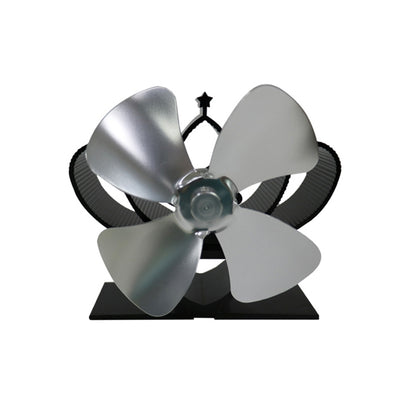 YL201 4-Blade High Temperature Metal Heat Powered Fireplace Stove Fan, YL201 (Bronze), YL201 (Grey), YL201 (Gold), YL201 (Rose Red), YL201 (Silver), YL201 (Black)