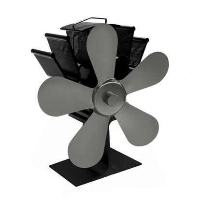 YL602 5-Blade High Temperature Metal Heat Powered Fireplace Stove Fan, YL602 (Rose Red), YL602 (Silver), YL602 (Black), YL602 (Bronze), YL602 (Grey), YL602 (Gold)