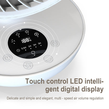 WT-F44 Adjustable Desktop LED Smart Digital Display Air Circulation Electric Fan, 3 Speed Control