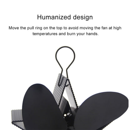 4-Blade Aluminum Heat Powered Fireplace Stove Fan