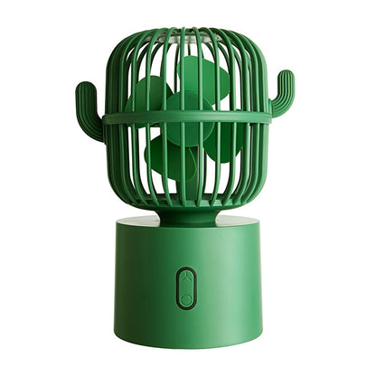 F6 Cactus Portable Mini Fan USB Shaking Head Handheld Desk Electric Fan
