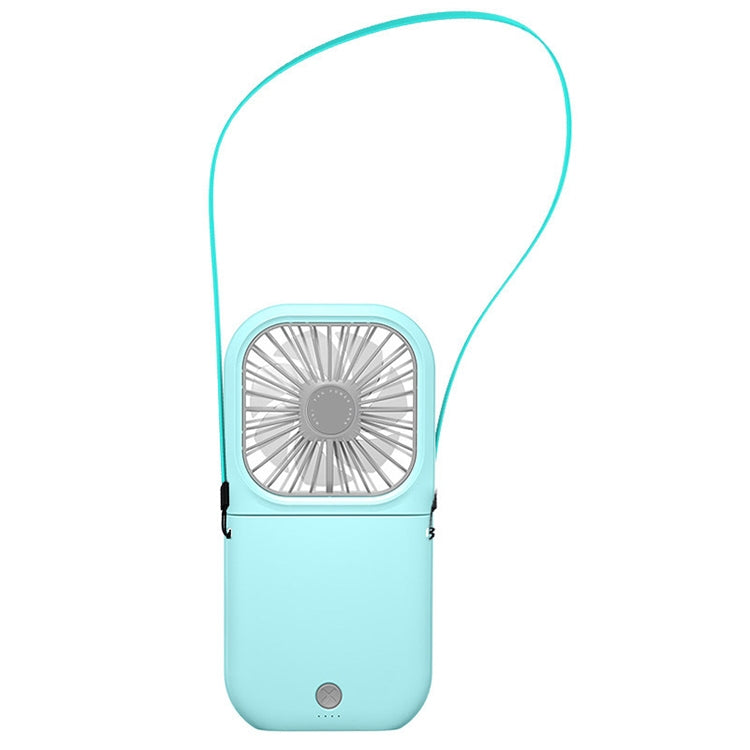 F20 Electroplating Handheld Fan Portable Desktop Folding Mute USB Hanging Neck Fan, F20 (Green), F20 (Blue), F20 (White), F20 (Pink)