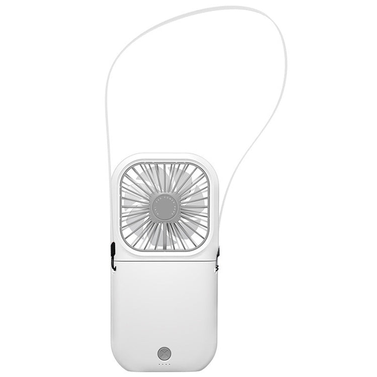 F20 Electroplating Handheld Fan Portable Desktop Folding Mute USB Hanging Neck Fan, F20 (White), F20 (Pink), F20 (Green), F20 (Blue)