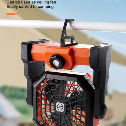 X3 Outdoor Portable Fan USB Charging Air Cooling Fan with LED Night Lamp