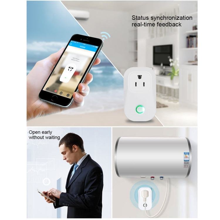 S20 WiFi Smart Power Plug Socket Wireless Remote Control Timer Power Switch, Compatible with Alexa and Google Home, Support iOS and Android, US Plug, S20 US