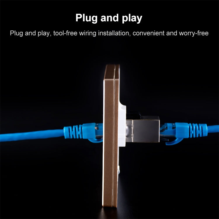 CAT.6 Shielded Pass-through Network Module, Dual Ports Panel + Shielded Pass-through + TV Socket, Dual Ports Panel+Shielded Pass-through+TV Socket