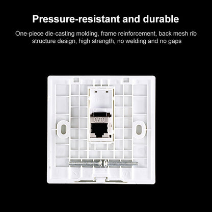 CAT.6 Shielded Pass-through Network Module, Dual Ports Panel + Shielded Pass-through, Dual Ports Panel+Shielded Pass-through