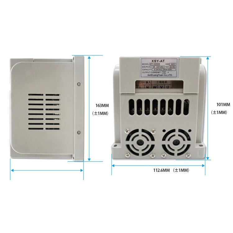 AT1-0750X 0.75KW 220V Single-phase Input Three-phase Output Inverter, AT1-0750X