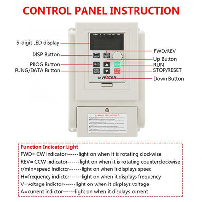AT1-04K0X 4KW 220V Single-phase Input Three-phase Output Inverter, AT1-04K0X