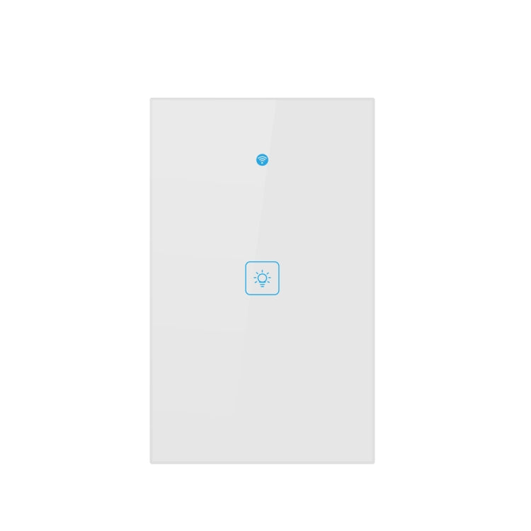 WS-US-01 EWeLink APP & Touch Control 2A 1 Gang Tempered Glass Panel Smart Wall Switch, AC 90V-250V, US Plug, 1 Gang