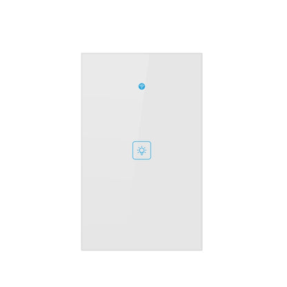WS-US-01 EWeLink APP & Touch Control 2A 1 Gang Tempered Glass Panel Smart Wall Switch, AC 90V-250V, US Plug, 1 Gang