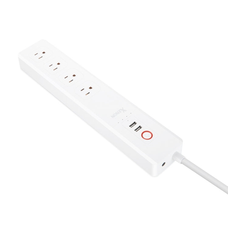 2 x USB Ports + 4 x US Plug Jack WiFi Remote Control Smart Power Socket Works with Alexa & Google Home, Cable Length: 1.5m, AC 110-240V, US Plug, 4xUSB + 3xUS Plug(US Plug)