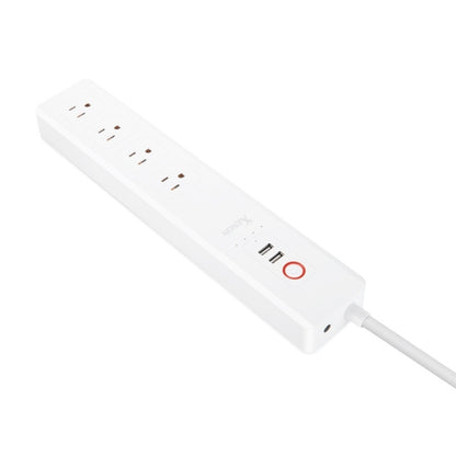 2 x USB Ports + 4 x US Plug Jack WiFi Remote Control Smart Power Socket Works with Alexa & Google Home, Cable Length: 1.5m, AC 110-240V, US Plug, 4xUSB + 3xUS Plug(US Plug)