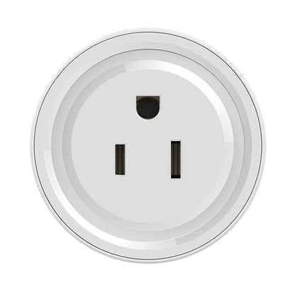 10A Smart WiFi Mini Plug APP Remote Control Timing Check Power Usage Smart Socket Works with Alexa & Google Home, AC 110V, US Plug, Round Shape