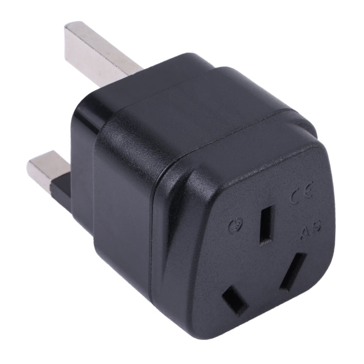 Portable Three-hole AU to UK Plug Socket Power Adapter with Fuse, AU to UK with Fuse