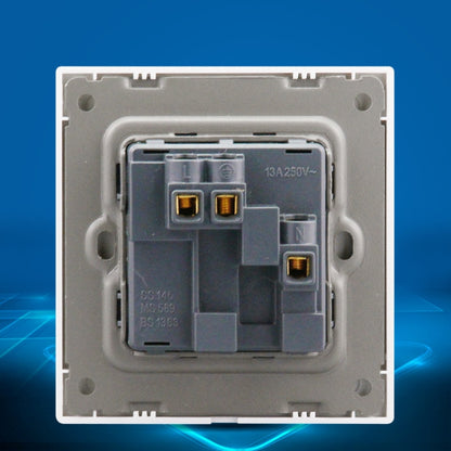 86 Type PC 13A Three Hole Power Socket with Light Switch, UK Plug