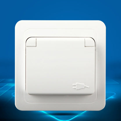 Ceramic Power Waterproof Socket with Cover, EU Plug