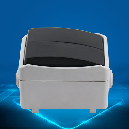 IP44 Waterproof Kitchen Bathroom Double-connection Single Control Switch, EU Plug