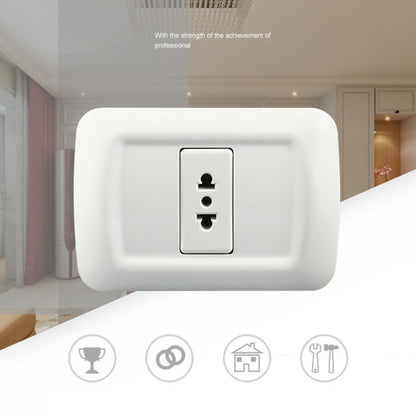 Round Flat Single Connection Ambipolar Wall-mounted Socket
