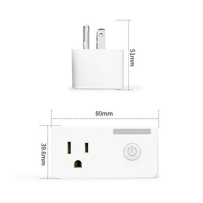 SA-004 10A EWeLink APP Remote Timing WiFi Smart Socket Works with Alexa and Google Home, US Plug