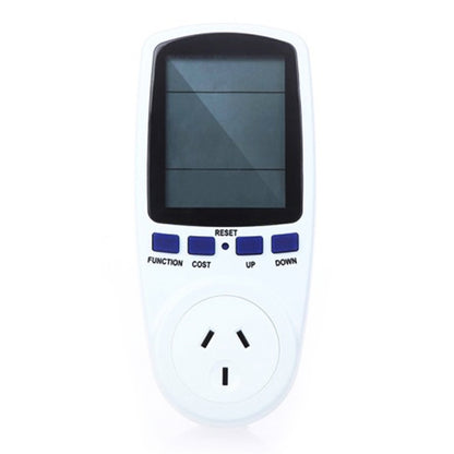 AC 240V 50Hz Max 10A LCD Display Power Meter Energy Watt Amps Volt Electricity Usage Monitor Analyzer, AU Plug, AC 240V  AU Plug