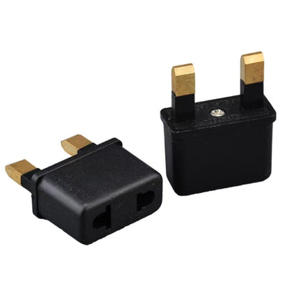 100 PCS US/EU Plug to UK Plug Adapter Power Socket Travel Converter
