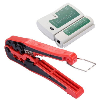 WLXY 4 in 1 Portable Crimping Stripper Punch Down  Wire Line Detector Ethernet Network Cable Tester Tools Kits, 4 in 1