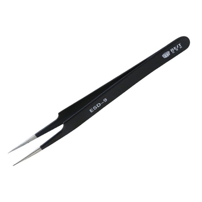BEST BST-09 Precision Anti-static ESD Stainless Steel Tweezers, BST-09