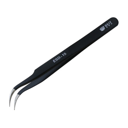 BEST BST-15 Precision Anti-static ESD Stainless Steel Tweezers, BST-15