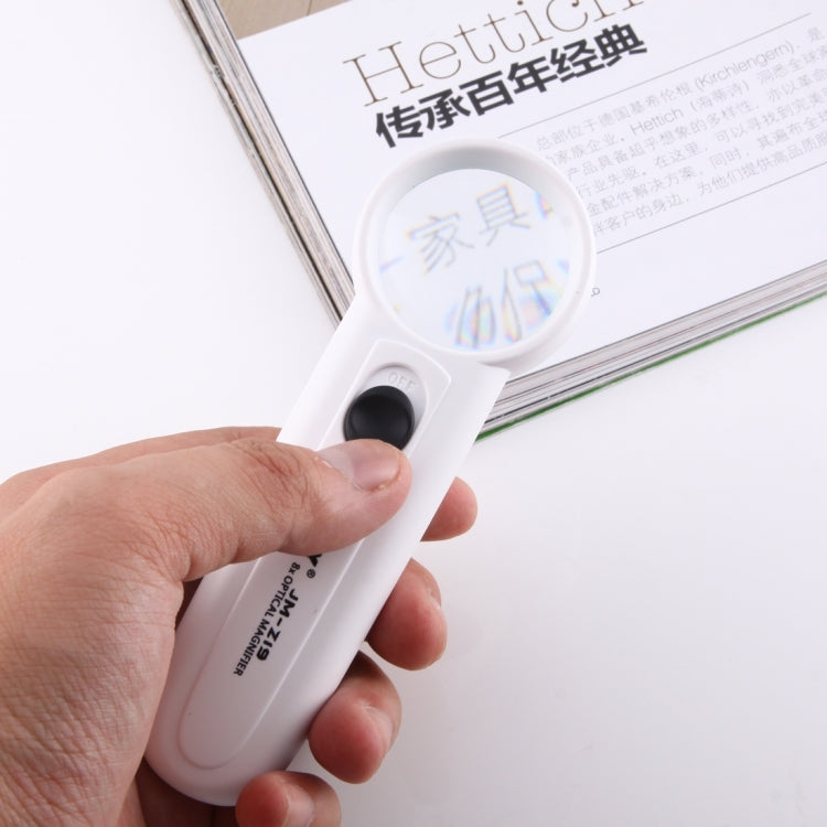 JAKEMY JM-Z19 Portable 8X Optical Magnifier with LED Light, JM-Z19 8X Magnifier