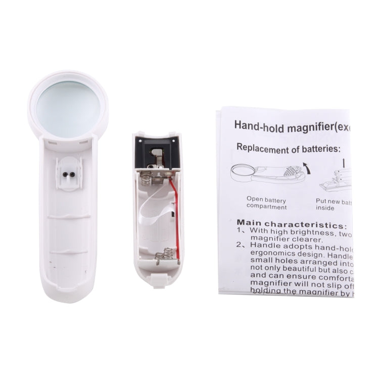 JAKEMY JM-Z19 Portable 8X Optical Magnifier with LED Light, JM-Z19 8X Magnifier