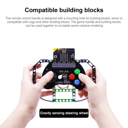 Yahboom Microbit  Basic Game Handle Board, Compatible with Micro:bit V2/1.5 Board, without Micro:bit V2/1.5 Board, Basic Game Handle Board